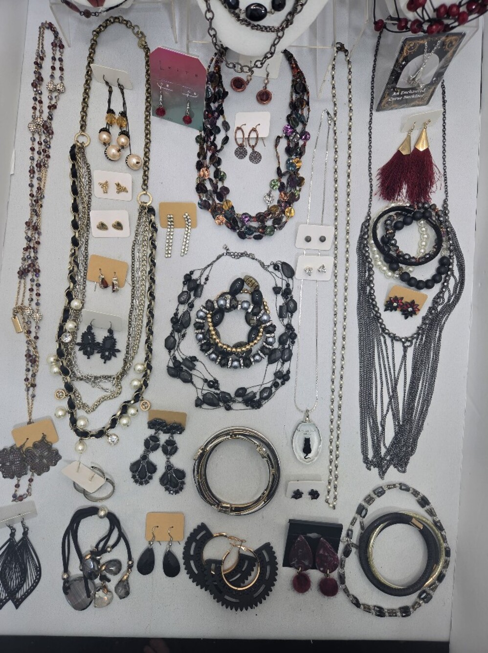 HUGE ​54pc Vintage & Modern Jewelry Lot CHICO'S LOFT INC. LEITH Necklace Earring - Picture 5 of 16